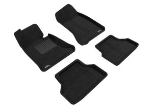 BMW 5 Series Floor Mats - Front and Rear - 3D MAXpider - Elegant Series - Black - `04-`10